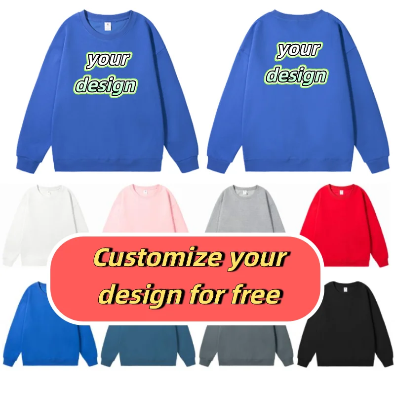 Spring Autumn Men's Hoodie Pullover Shirt Sweatshirt Personalized Custom Design Printed Logo DIY Sport Clothes Base Layer Top