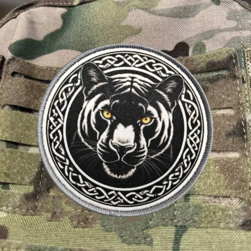 Parche de tigre MOLLE táctico para ropa y mochila – Insignia militar