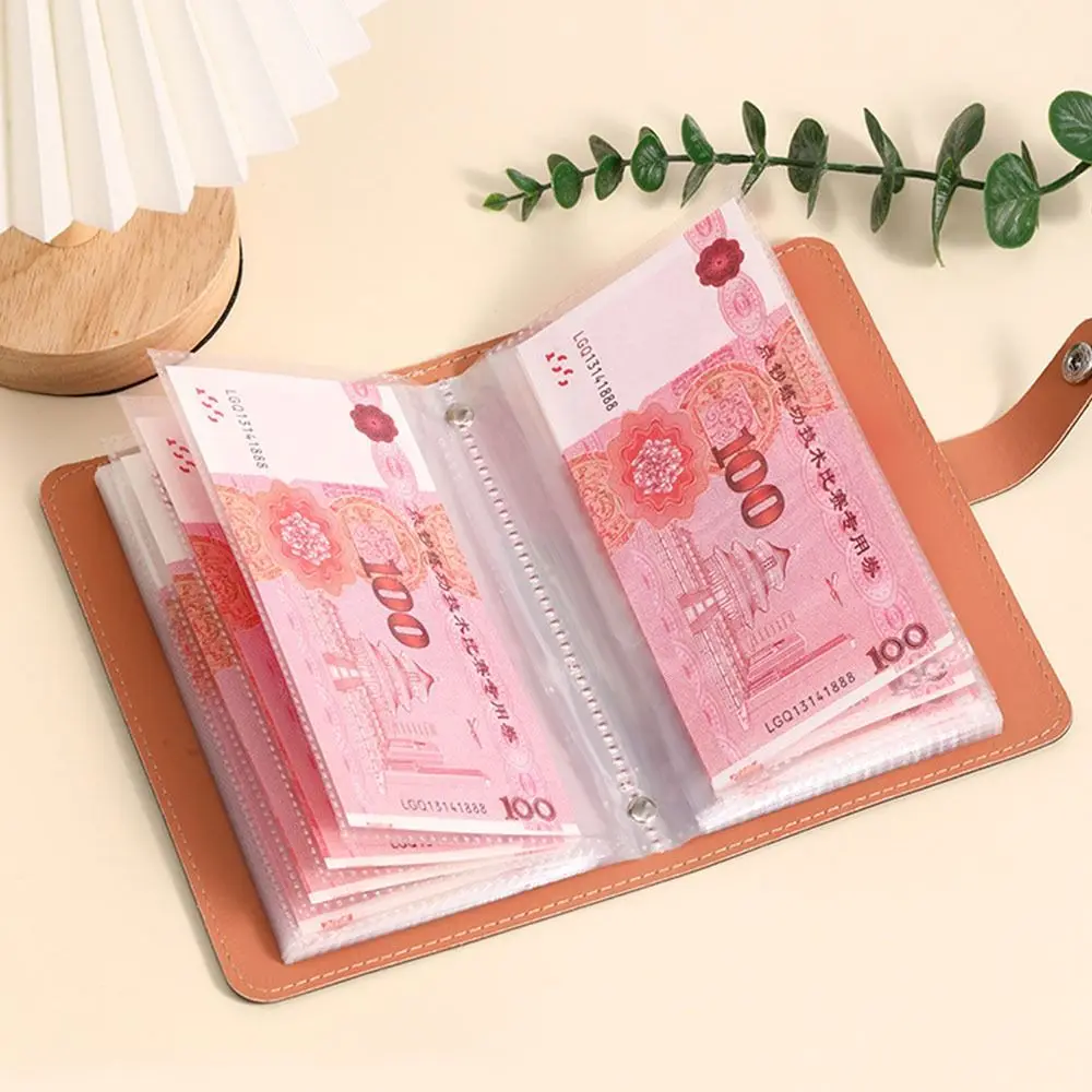 Save Money 100 Envelopes Money Saving Challeng PU Large Capacity Savings Challenges Sheets Waterproof Reusable Budget Binder