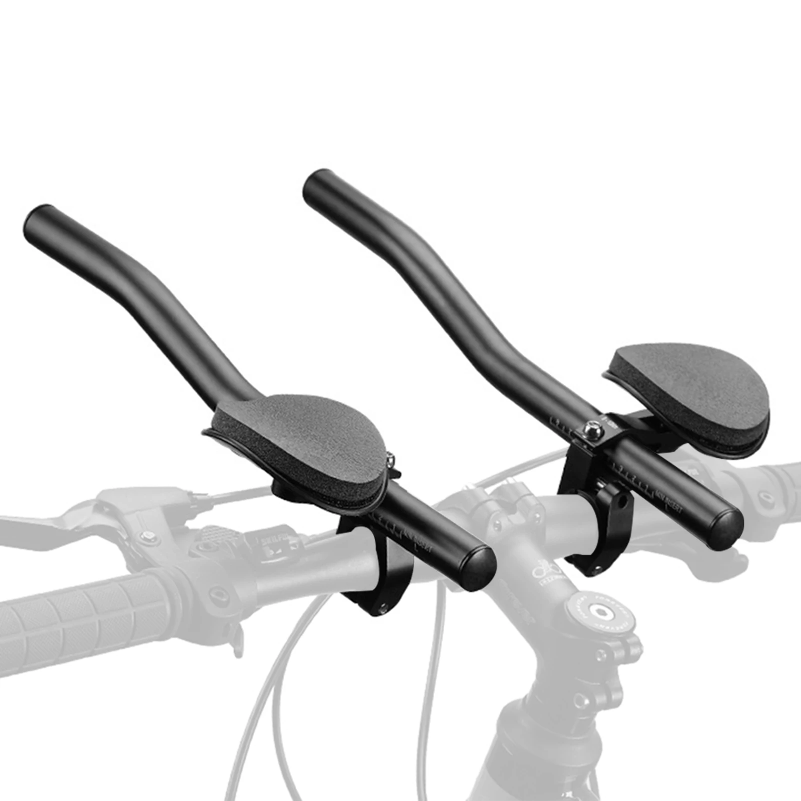 Bicycle Rest Handlebars Adjustable Bicycle Triathlon Handlebars Cycle TT Bars for Road Bike MTB Mountain Bike