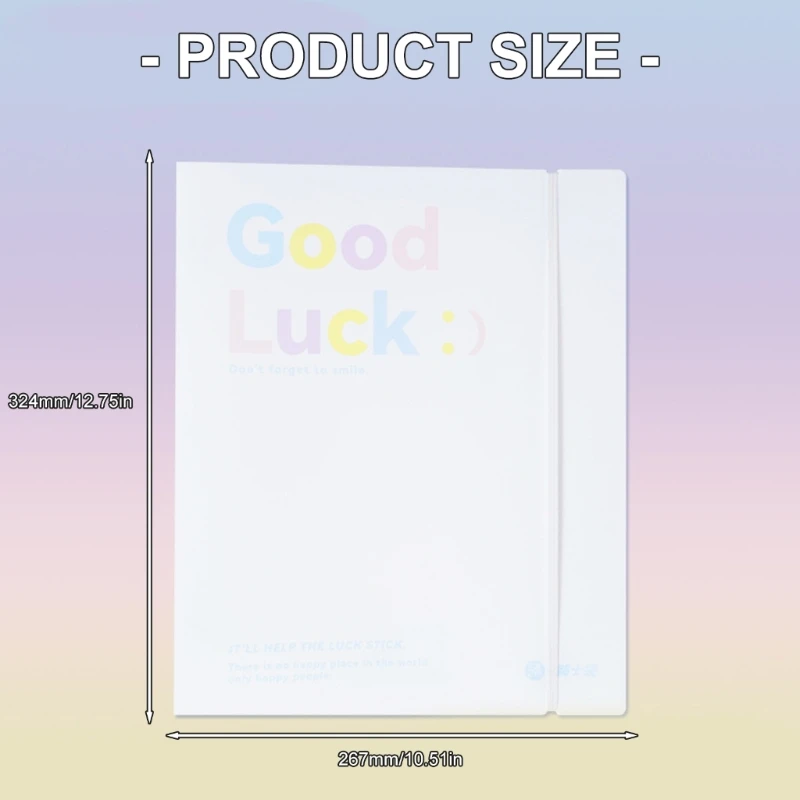 Classeurs à feuilles transparentes, avec Pages réglables, organisateur documents Portable léger F19E