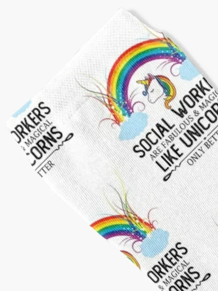 funny social worker unicorn- social workers are magical like unicorns gift idea Socks Stockings man Socks For Man Women's