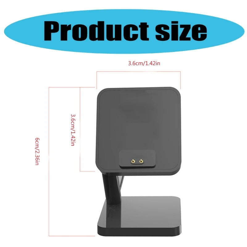 Smartwatch Charger Stand Bracket Compatible for Watch 5 Active/5 Lite Magnetic Fast Charging Platform Power Adapter Base D2RC