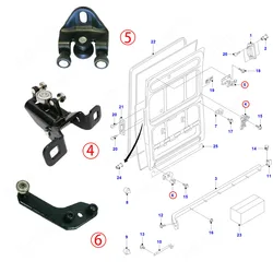 1 Set New Ford Transit MK6 MK7 2000-2014 Sliding Door Rolling Guide Right YC15 V25000 AF YC15 V268 B40 AJ YC15 V25028 AC
