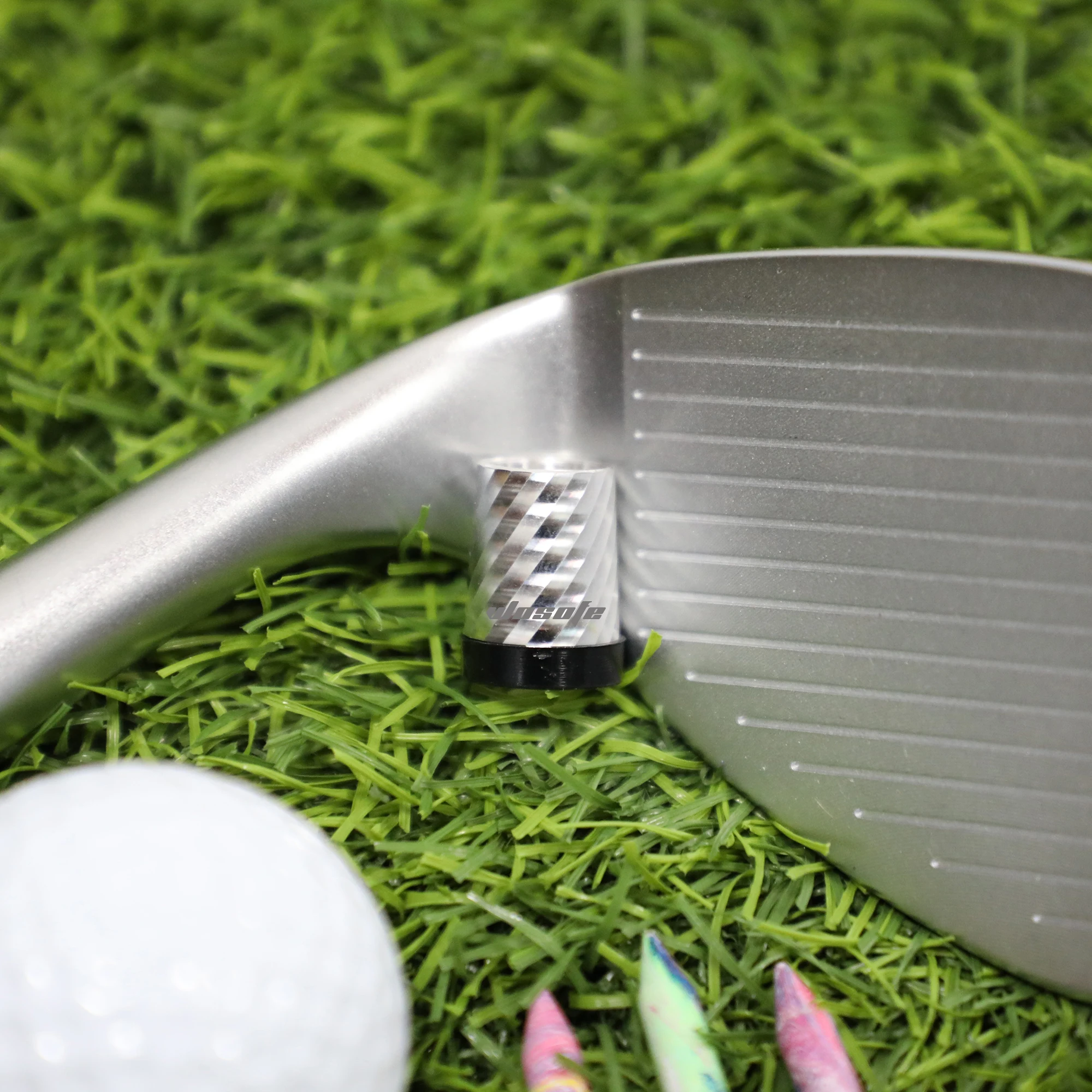 10Pcs Golf Ferrules Golf on Shaft Tube Sleeve Kit Aluminum Alloy, 5 Patterns Decorative Cover, Sturdy Golf Club Repair Parts
