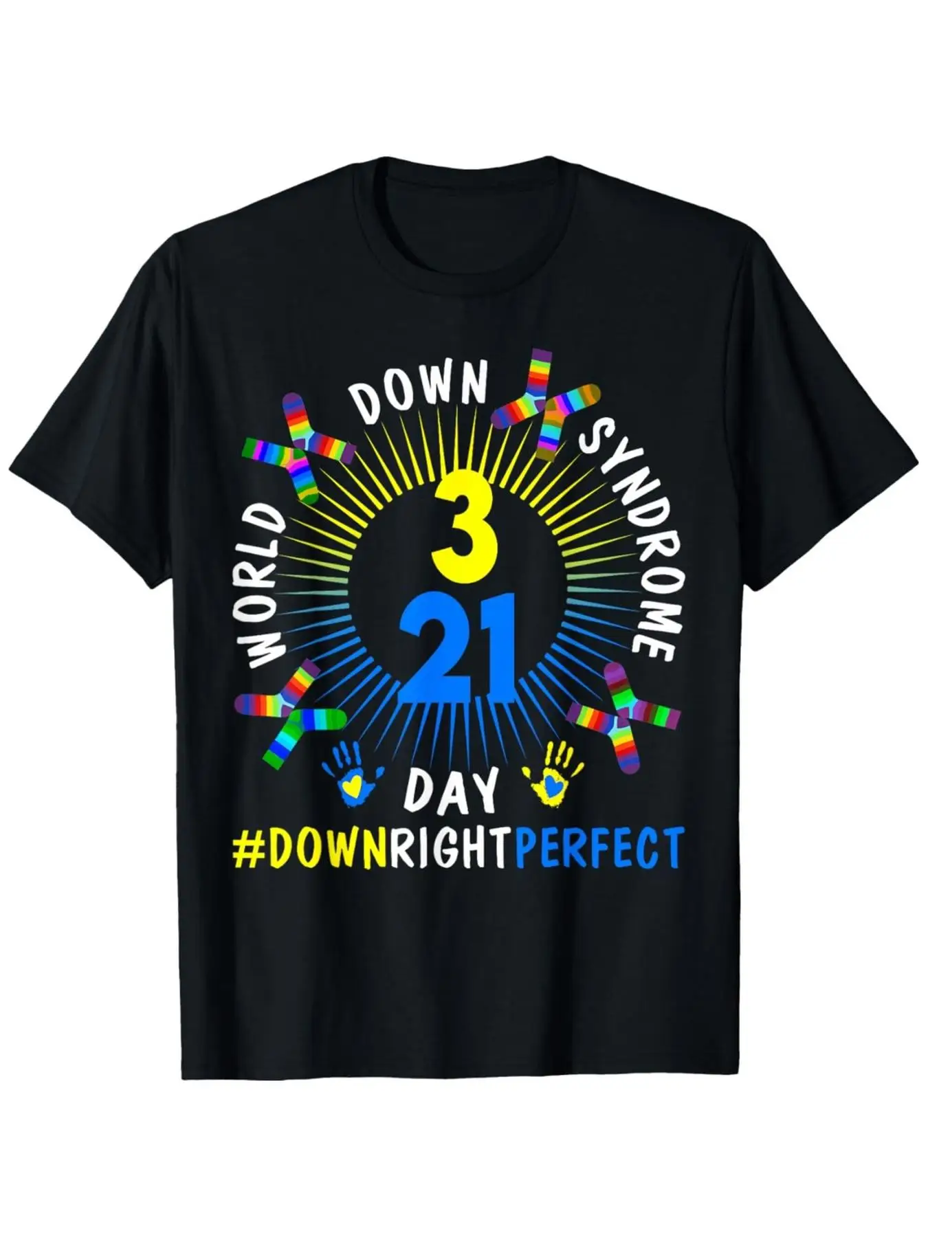 Right Perfect World Syndrome Awareness Day Socks T-Shirt, Comfort Fit Men's Tee, Crew Neck Tee, Ultra Soft, Breathable, Moisture