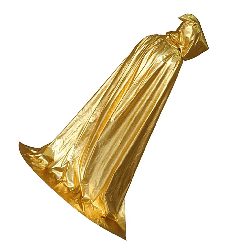 

1pc Hooded Cloak Women Men Smooth Shiny Fabric Party Unisex Capes Costume Unisex Halloween Capes Halloween Supplies