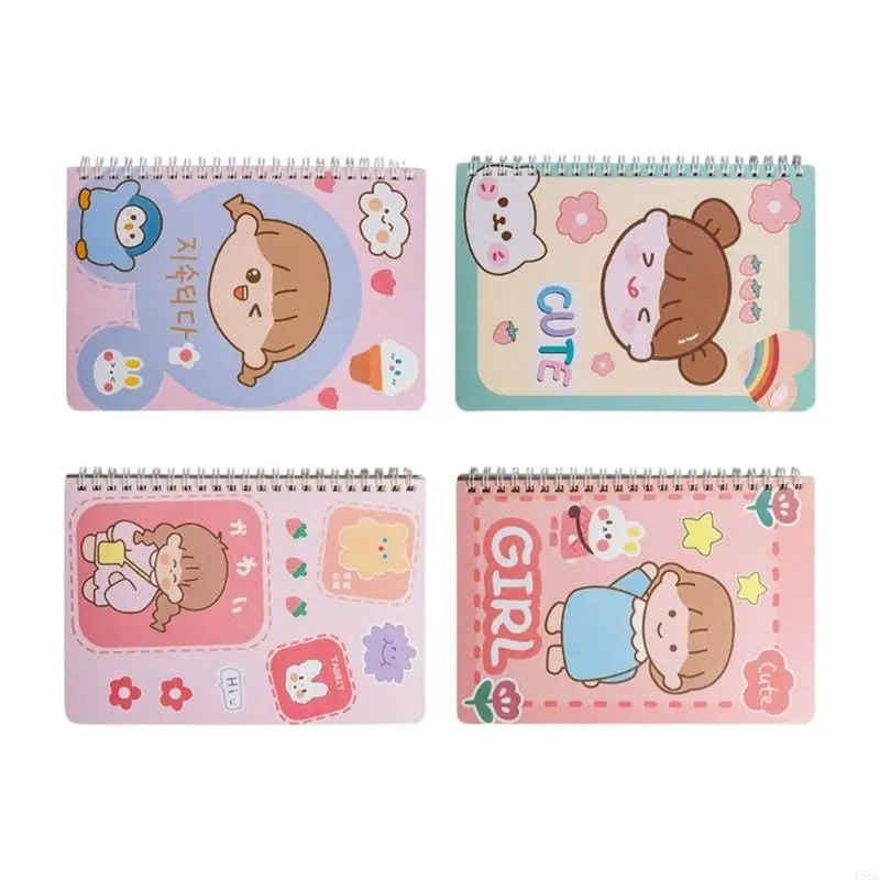 

4 Pcs A 5 B5 Travel Notebook Spirals Notebook Cartoon Notebook Stationery Notepads Journal Notebook School Supplies