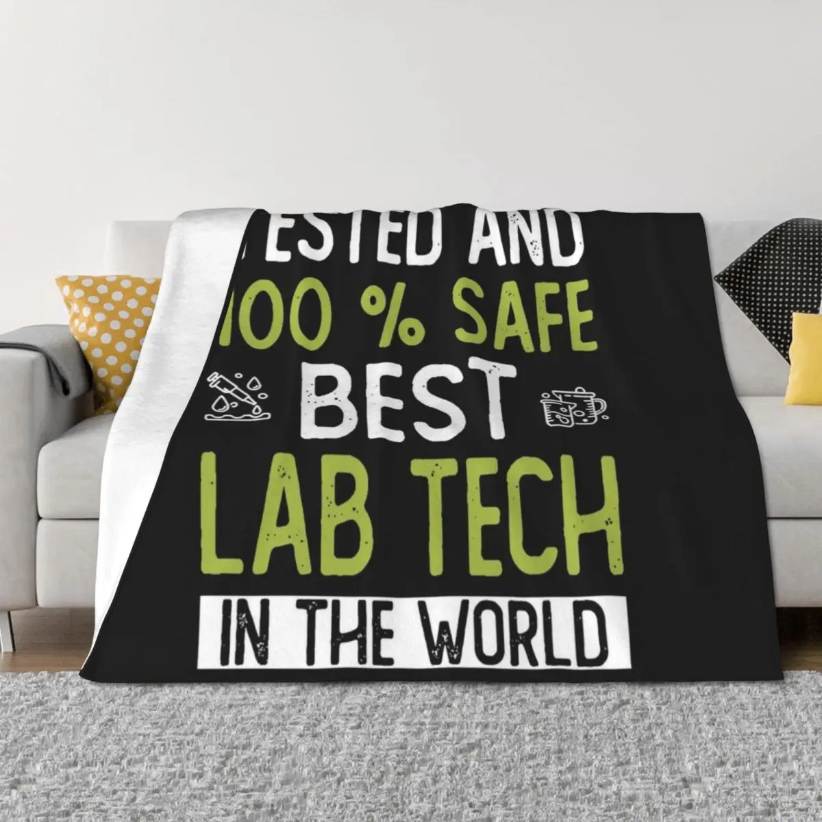 

Best Lab Tech In The World - Womens Lab Tech Long Sleeve Throw Blanket For Sofa Thin Camping Sofa Quilt Thin Blankets