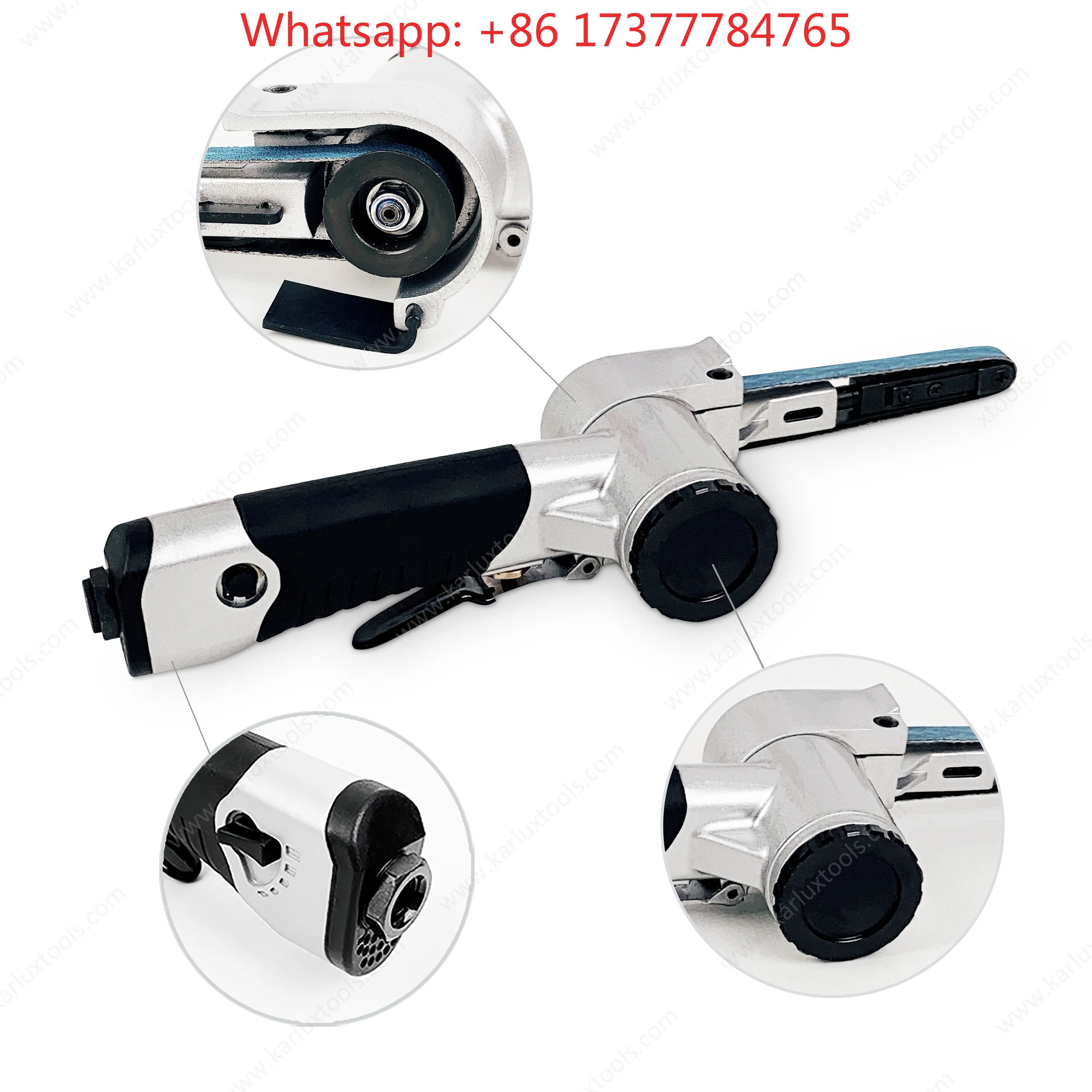 10X330mm 16000 Rpm Handheld Industrial Pneumatic Tool Mini Variable Speed Air Belt Sander for Finishing Collision Repair - view 3