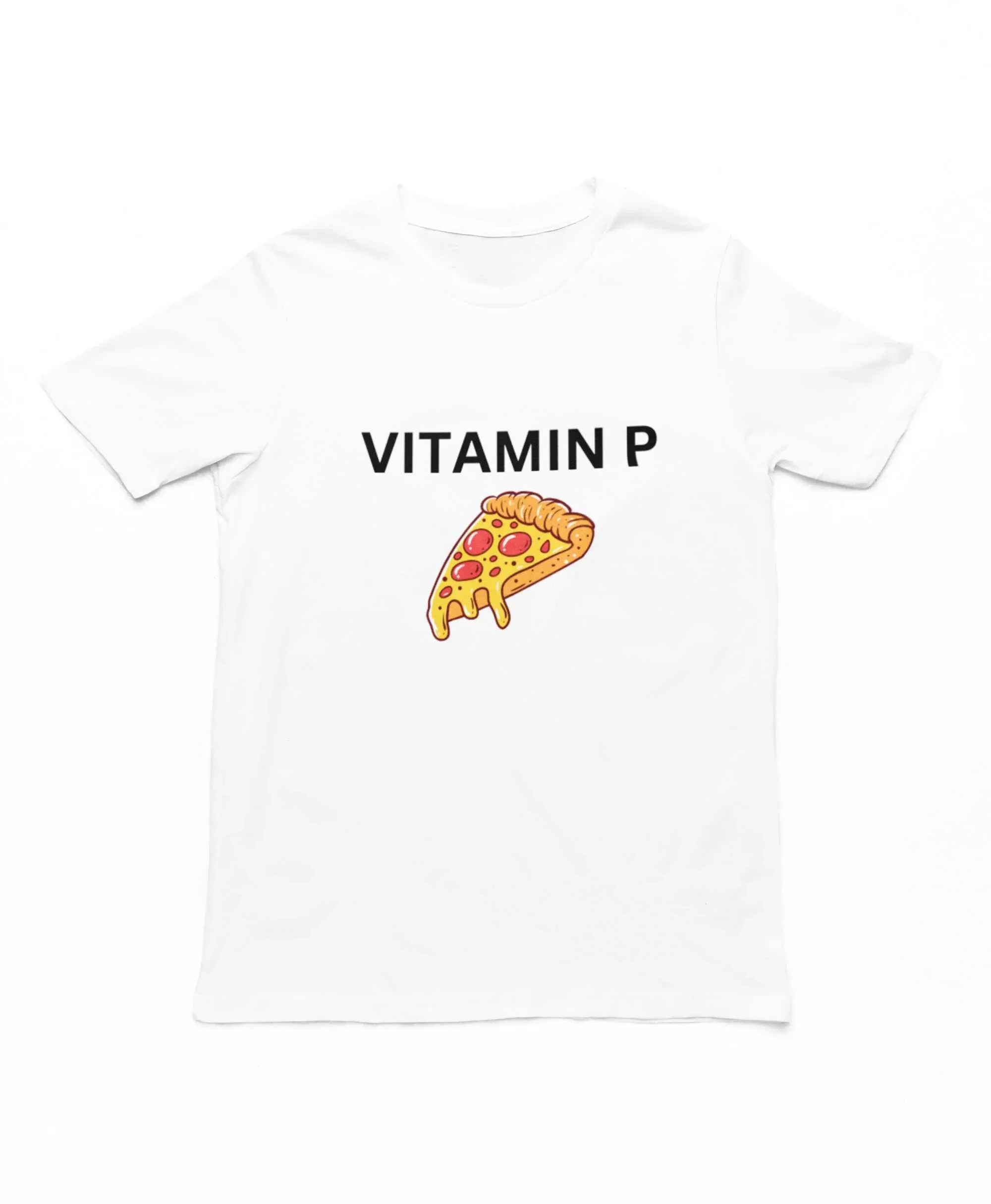 Vitamin P Erwachsene T-Shirt Lustige Herren Damen Pizza Liebhaber Neuheit Top Baumwolle Pizza Chef