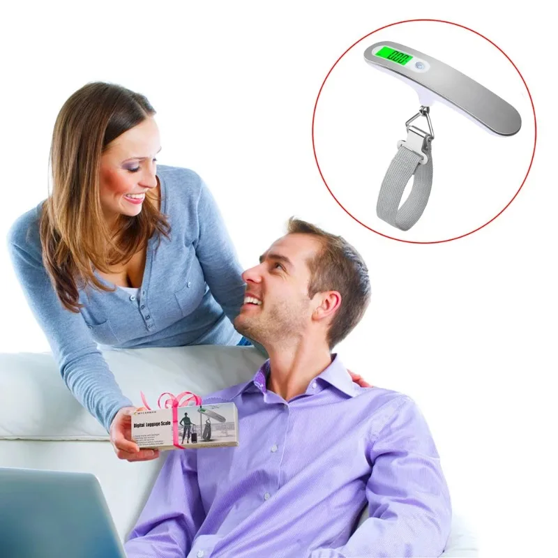 ​ ​ ميزان الأمتعة الرقمي - أداة وزن السفر للجيب الإلكتروني بشاشة LCD ​ ​