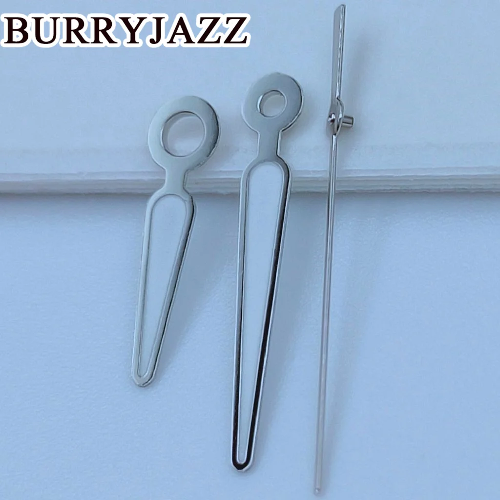 BURRYJAZZ NH35 NH36 NH38 7S26 7S36 4R35 4R36 Watch Hands Silver Hands Green Luminous