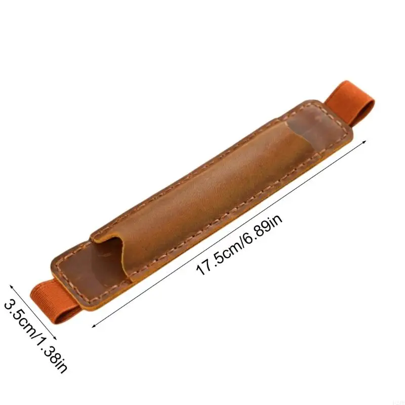 U2JE Leather Pencil Case Notebook Pen Holder Pouches for Hardcover Journal