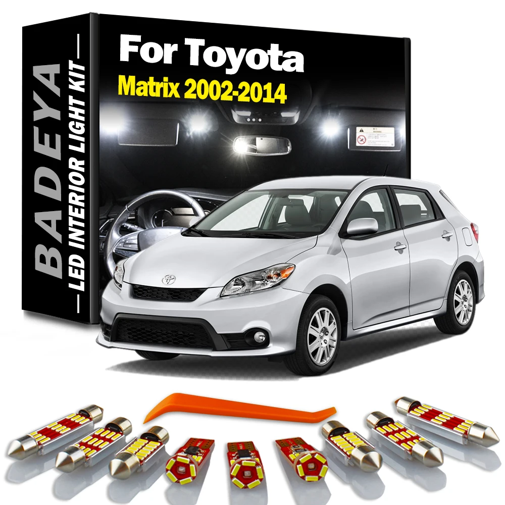 Canbus Car Bulbs Interior Indoor LED Light Kit For Toyota Matrix 2002 2003 2004 2005 -2012 2013 2014 Map Dome Trunk Signal Lamp
