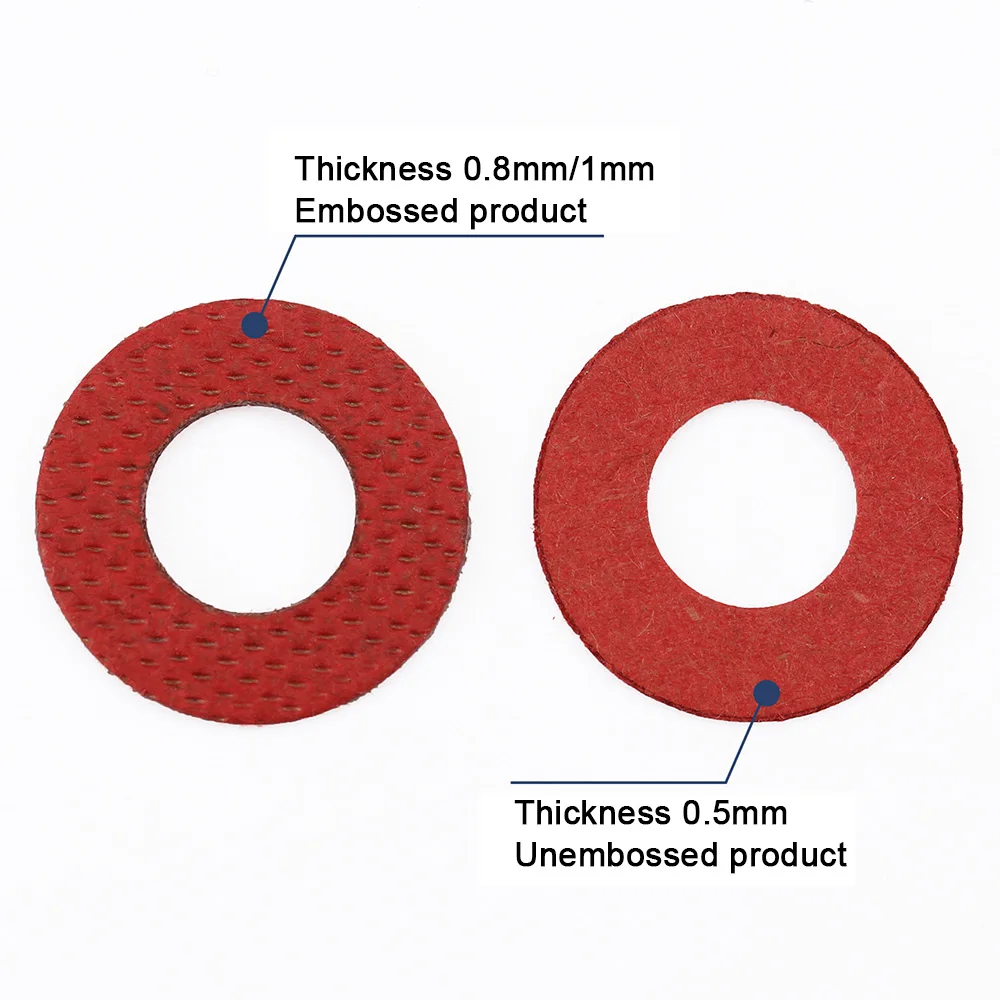 

50/100/500pcs Insulation Plain Gasket Ring M2 M2.5 M3 M3.5 M4 M5 M6 M7 M8 Red Steel Paper Fiber Insulating Flat Washer