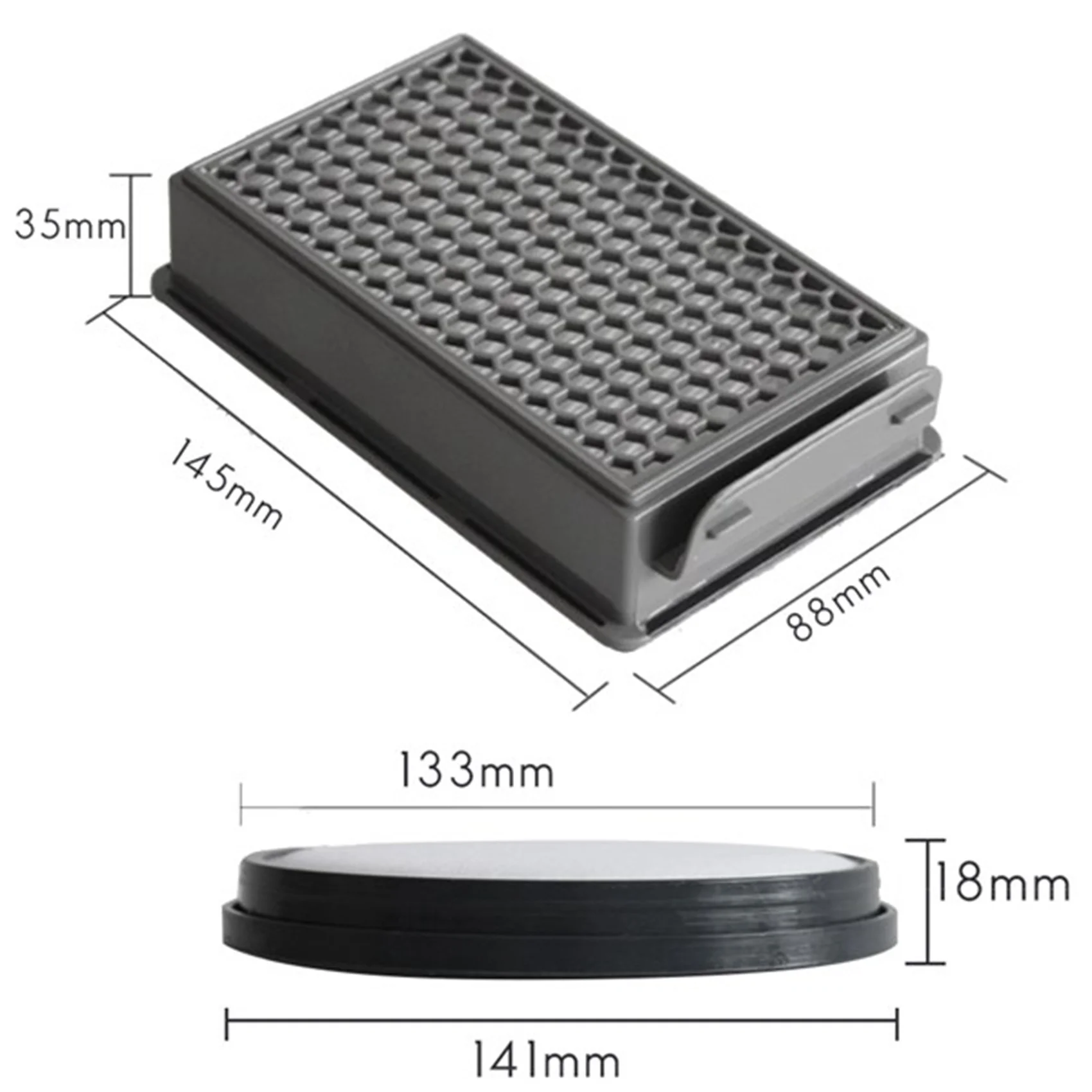 ABKR-Dust HEPA 필터 교체 Rowenta RO3715 RO3759 RO3798 RO3799 Moulinex/TEFAL 로봇 진공 청소기 부품