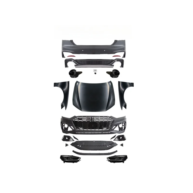 

Suitable for Audi A5 2008-2011, Upgrade to 2021 RS5 Facelift Body Kit, Front & Rear Bumper, Hood, Fender