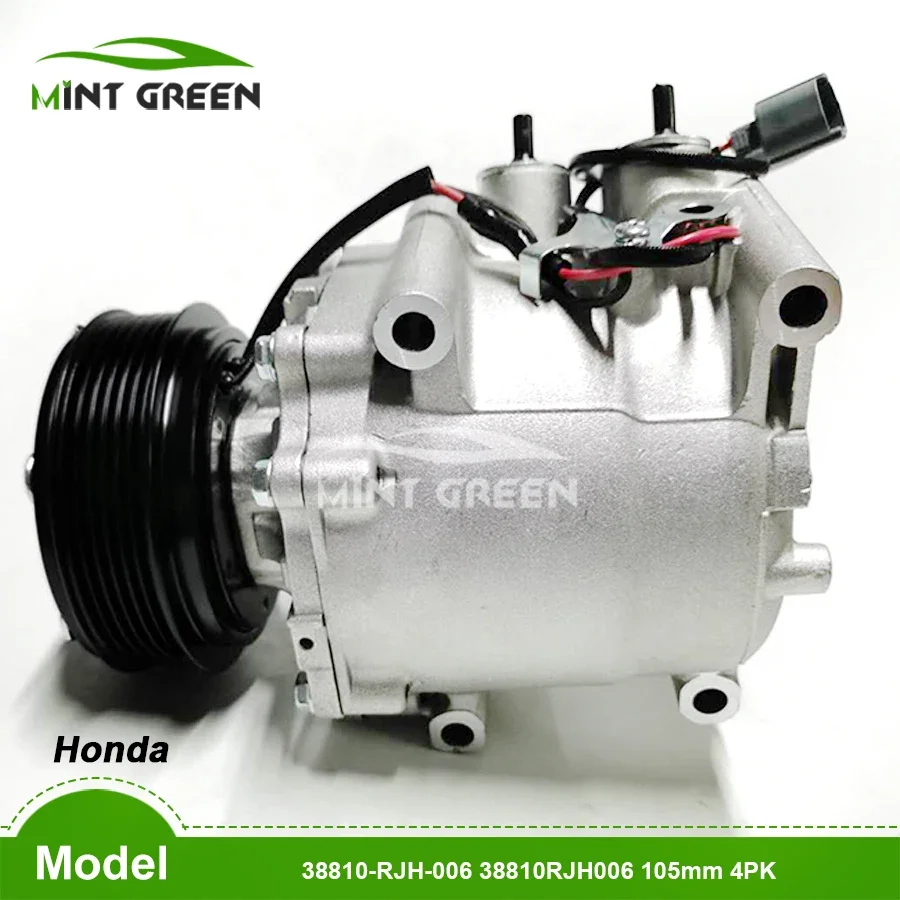 Auto AC Compressor For Honda CRV CR-V BE 1.7 2004 -2009 38810-RJH-006 38810RJH006 105mm