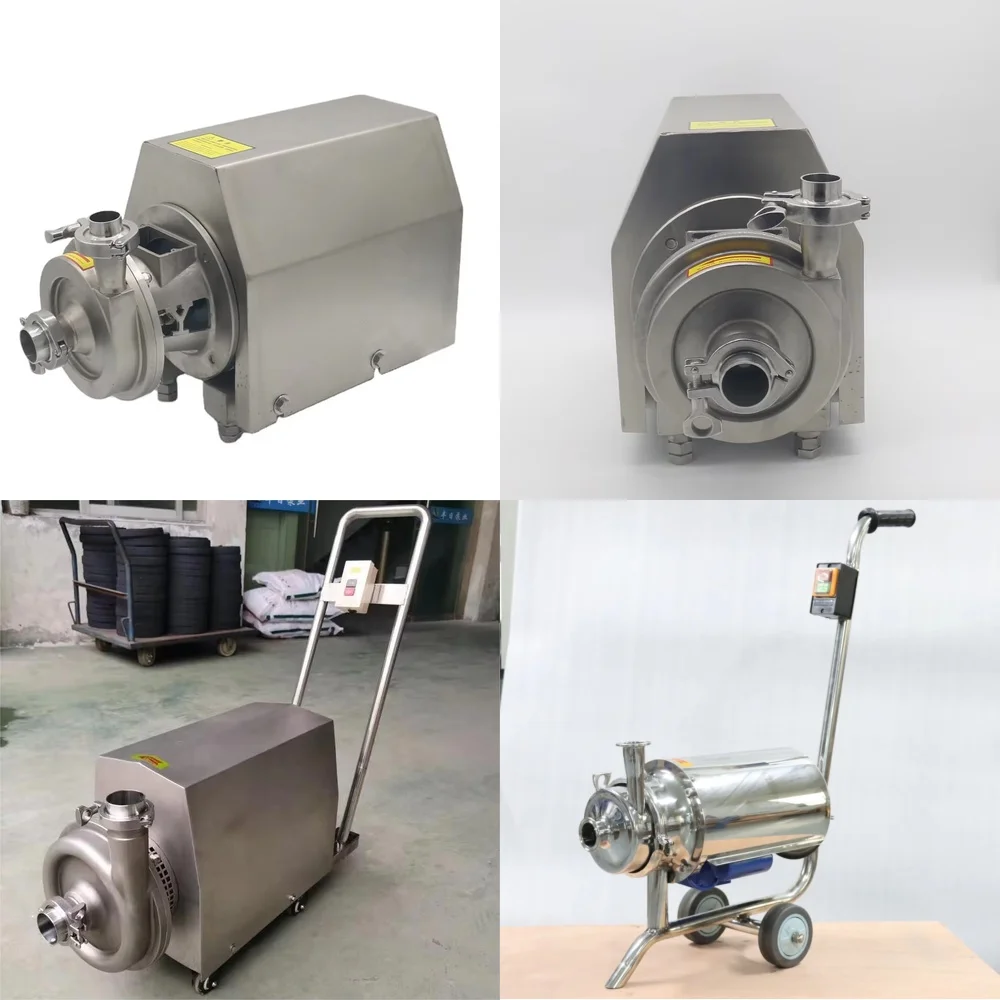 

Stainless Steel Beverage Milk Pump for Beer Brewing Equipment Liquid Transfer Vertical Sanitary Centrifugal Pump for Food