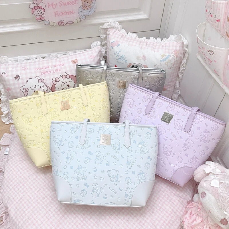 Autêntico novo mikko sacola portátil bonito versátil grande capacidade bolsa de ombro para mulheres colorido mikko anime presentes periféricos