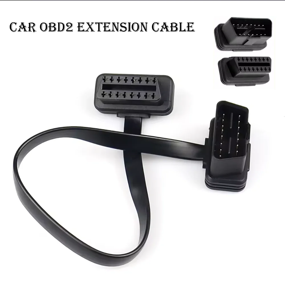 KONNWEI Car OBD2 Extension Cable Compatible with Multiple OBDII Scanning Tools Extension Cable Car OBD2 Adapter Connection Cable