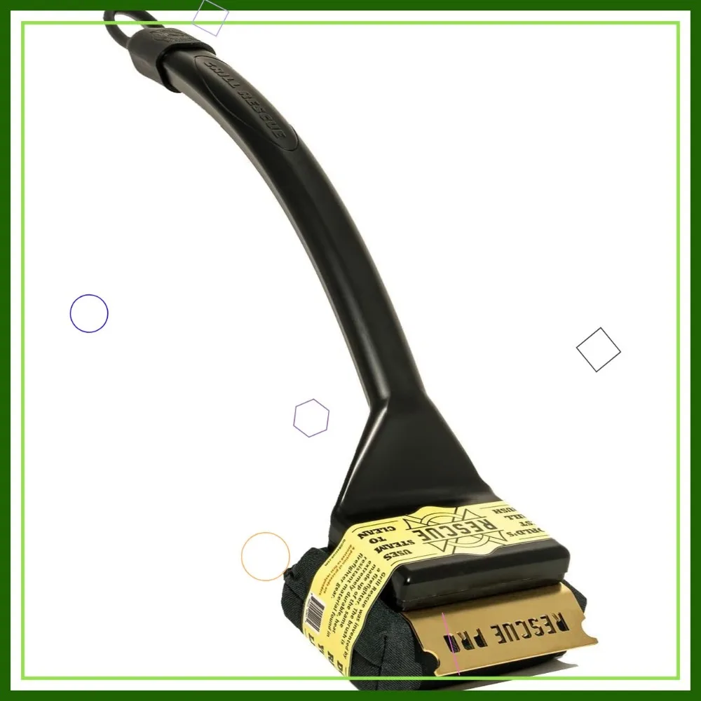 

Replaceable Bristle-Free BBQ Grill Scraper, Durable Steam Cleaning Tool for Cast Iron and Stainless Steel Grates