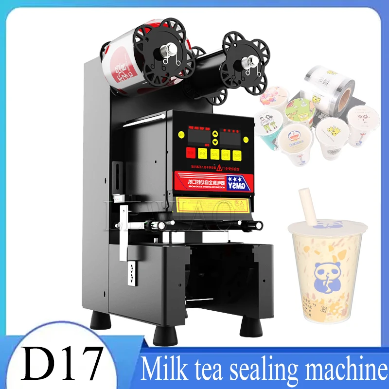 

110V/220V Cup Sealing Machine Bubble Tea Machine Cup Sealer for Coffee/Milk Tea/Soy Milk Cup 9.5/9cm Boba Tea Machine