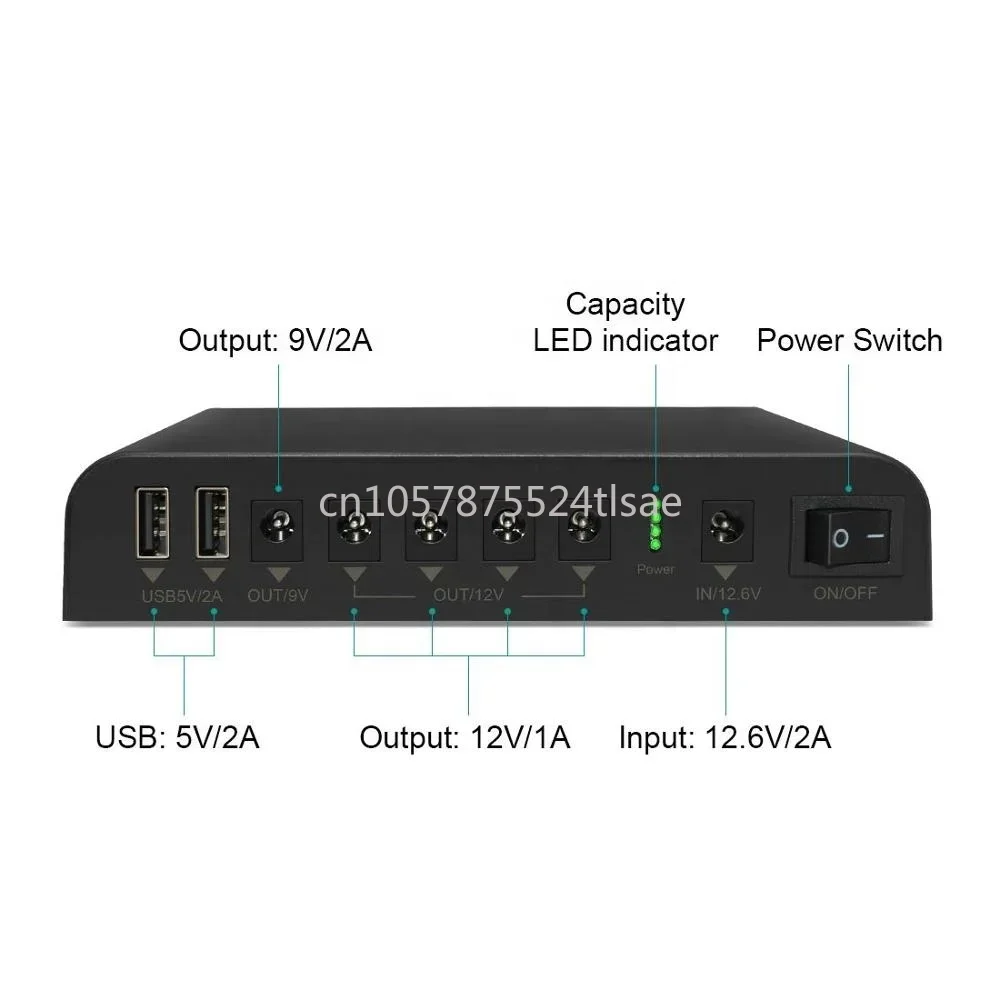 Power Supply 18650 27000mAh 98Wh Lithium ion Backup Battery SL3400 TalentCell DC 12V/9V/5V Output Mini UPS Uninterrupted