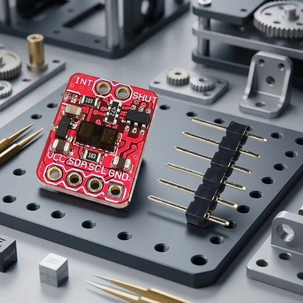 VL53L1X ToF Distance Sensor Module 4m Range I2C Interface Infrared Ranging Board For Robotics Automation DIY Electronics Project