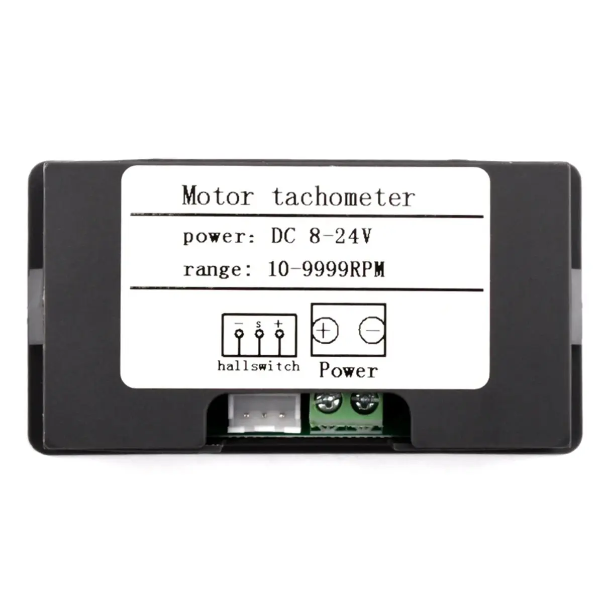 Industrial Tachometer 8-24V DC Motor RPM Counter 10-9999RPM 0.56