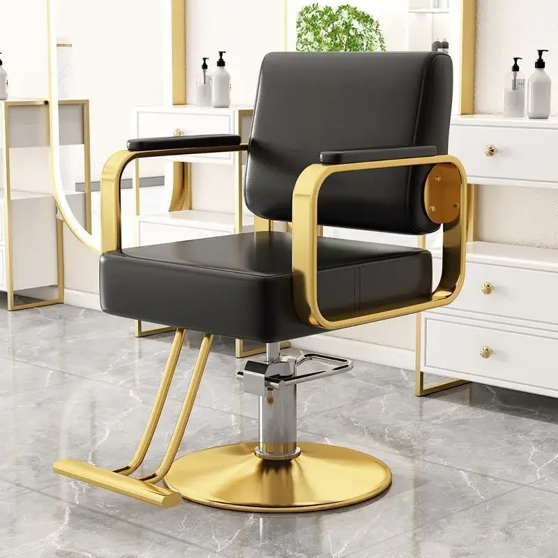 Beauty Salon Barber Chairs Rotating Stool Hairdresser Chairs Stools Makeup Height Adjustable Silla De Barbero Hairstyle Hair