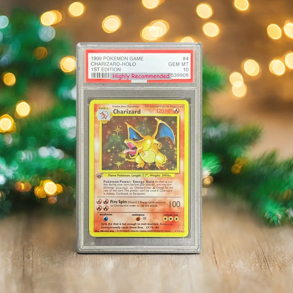 

Diy PTCG 1999 POKEMON DUTCH 1ST EDITION CHARIZARD HOLO #4 Authentication Grading 10 Collection Card Toy