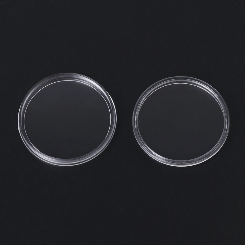 1 PC 38.6mm Round Acrylic Coin Clear Storage Holder For Silver Coin 1 oz