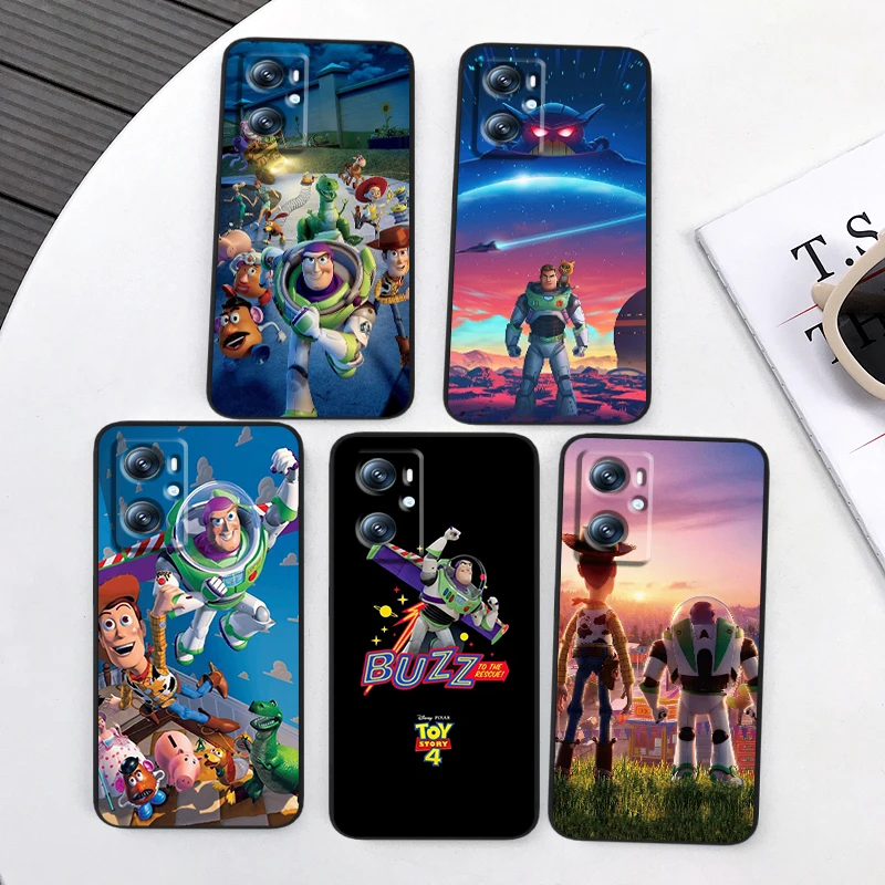 Toy Story Buzz Lightyear For OPPO Find X6 X5 X3 A54S A5 A94 A16 A53S A57 A74 A72 A98 A78 A96 A9 5G Black Cover Phone Case