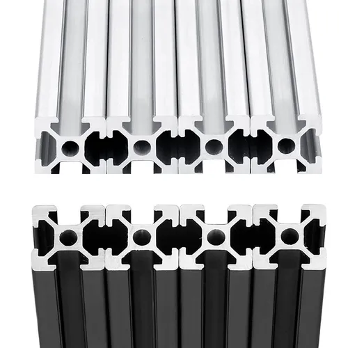 Imagen 2 del producto 4 unids/lote 2020 perfil de aluminio ranura V/T 200 300 350 400 450 500 550 600mm extrusión de carril lineal CNC piezas de impresora 3D