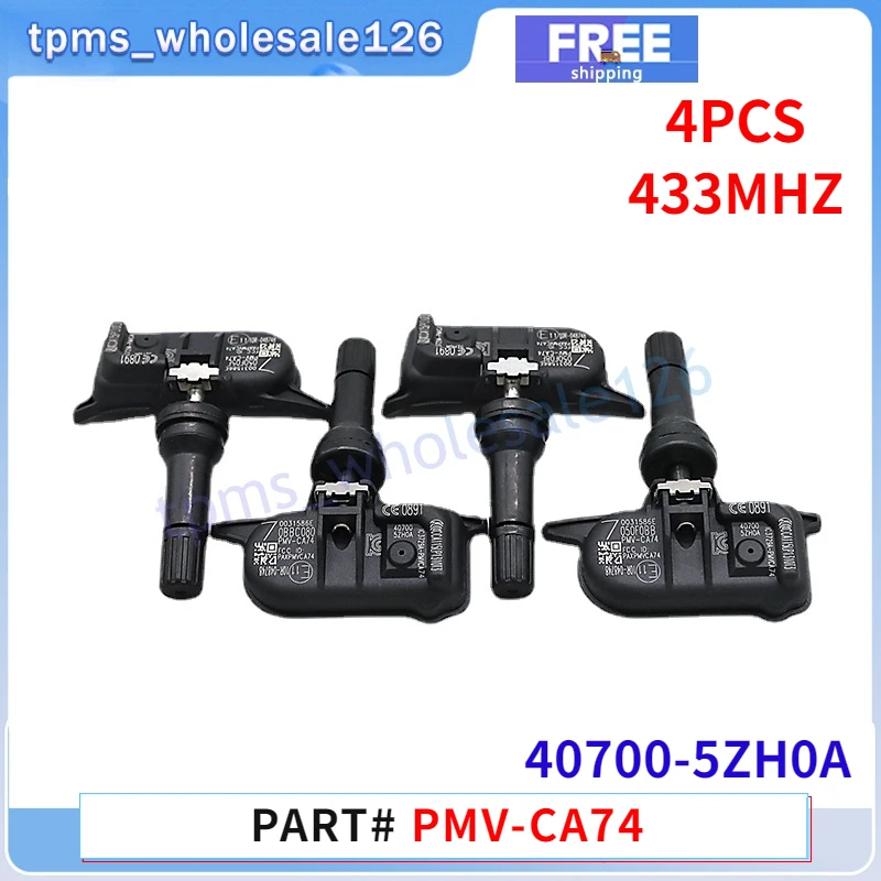 4 шт., датчик давления в шинах Infiniti Q30 QX50 QX70 Mercedes-Benz X class Nissan Nayara TPMS 433 МГц