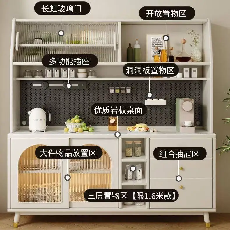 Solid Wood Dining Side Cabinet Middle Antique Rock Slab Locker Against The Wall Tea Cabinet Locker Restaurant Kitchen Cabinet St