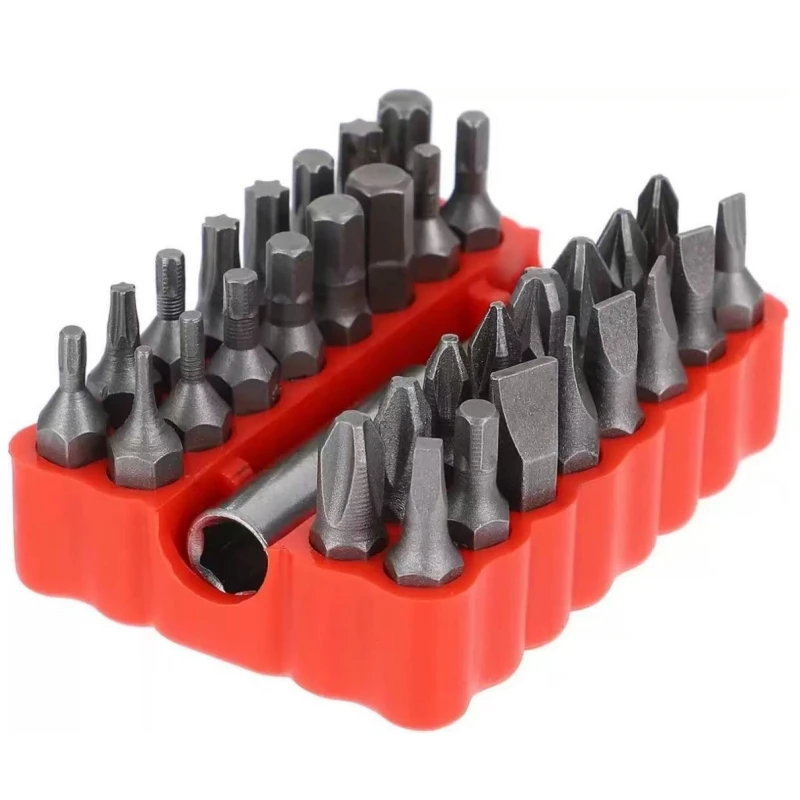 32-Loch-Schraubendreher-Bithalter, Sechskant-Bit-Organizer, tragbarer Bithalter, Bohrer-Aufbewahrungsbox für 6,35-mm-Schäfte – Detail 2