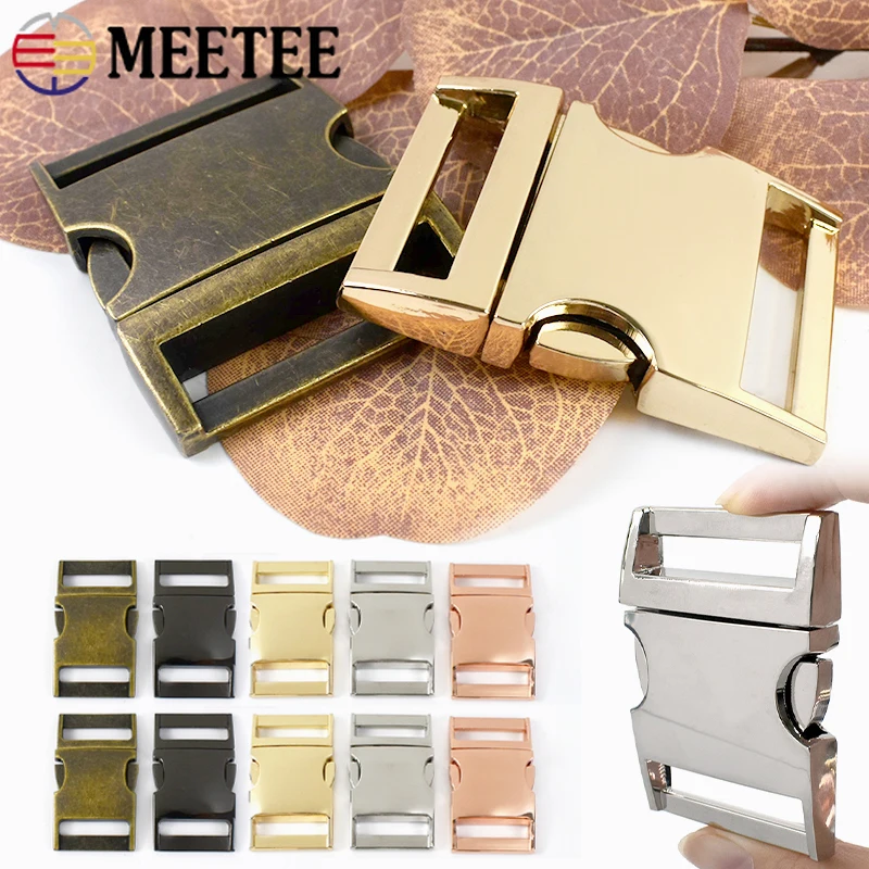 

2/5Pcs 10-38mm Metal Quick Side Release Buckles for Belt Snap Hook Backpack Strap Dog Collar Closure Clasp Hardware Accessories