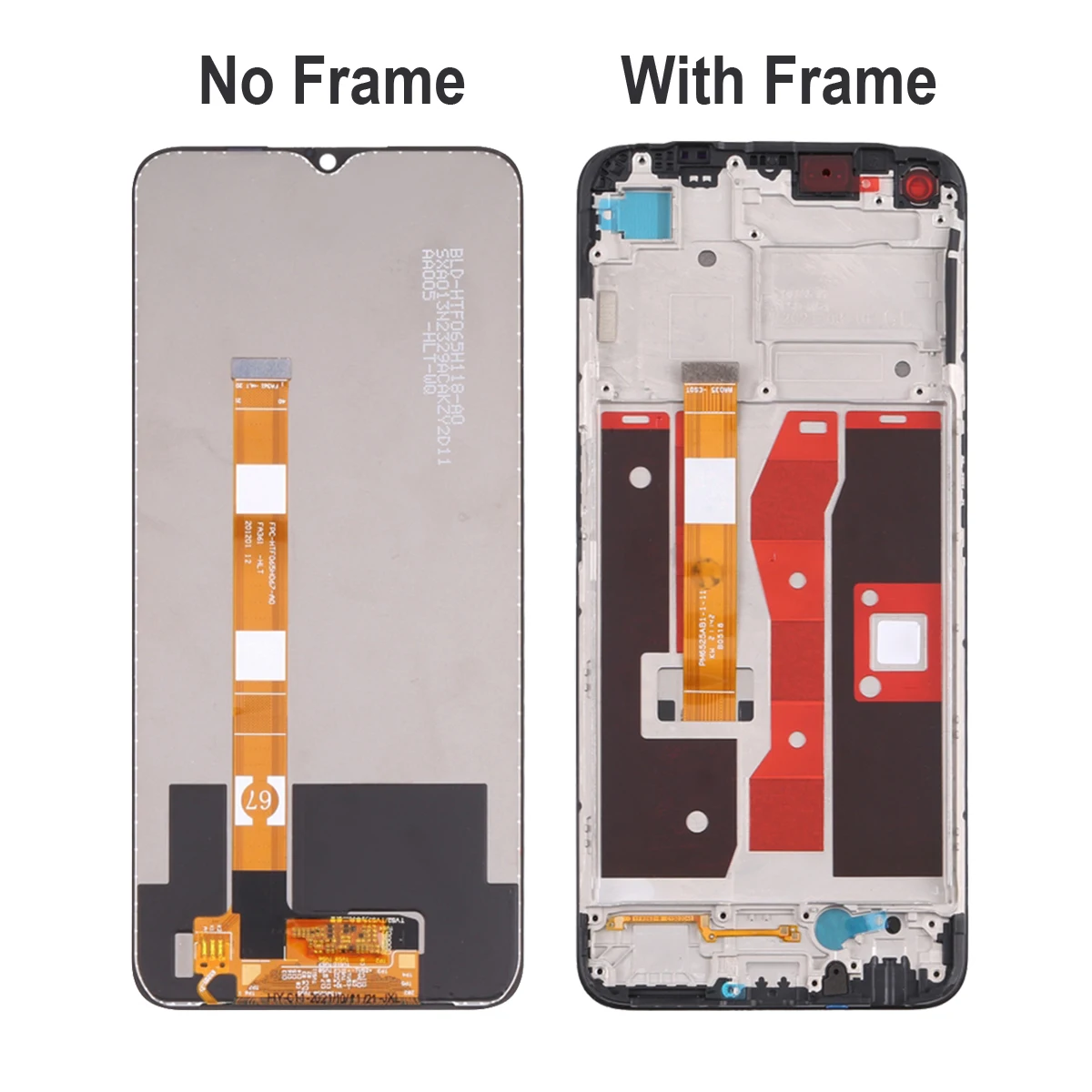 For OPPO A54s CPH2273 LCD Display Touch Screen Replacement Digitizer Assembly With Frame Parts