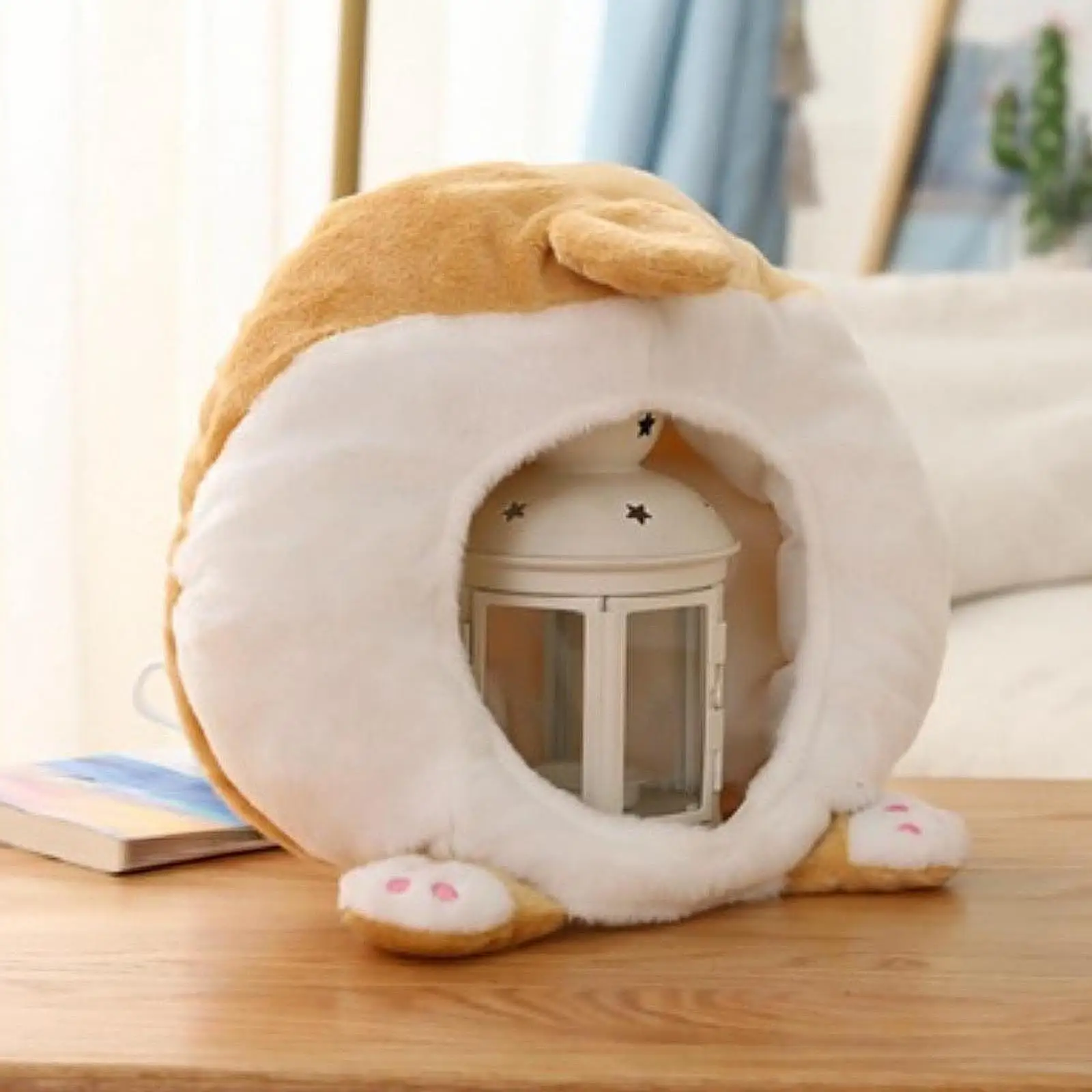 

Animal Plush Hat Corgi Butt Hat Funny Novelty Lovely for Women Men Headgear for Cold Weather Dress up Halloween Birthday Party