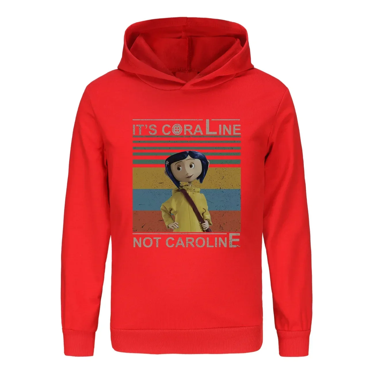 New Kids Clothes Coraline Cartoon Teenage Hooded Shirt Children Sweatshirts Halloween Girls Boys Long Sleeve Tops 2-16Years