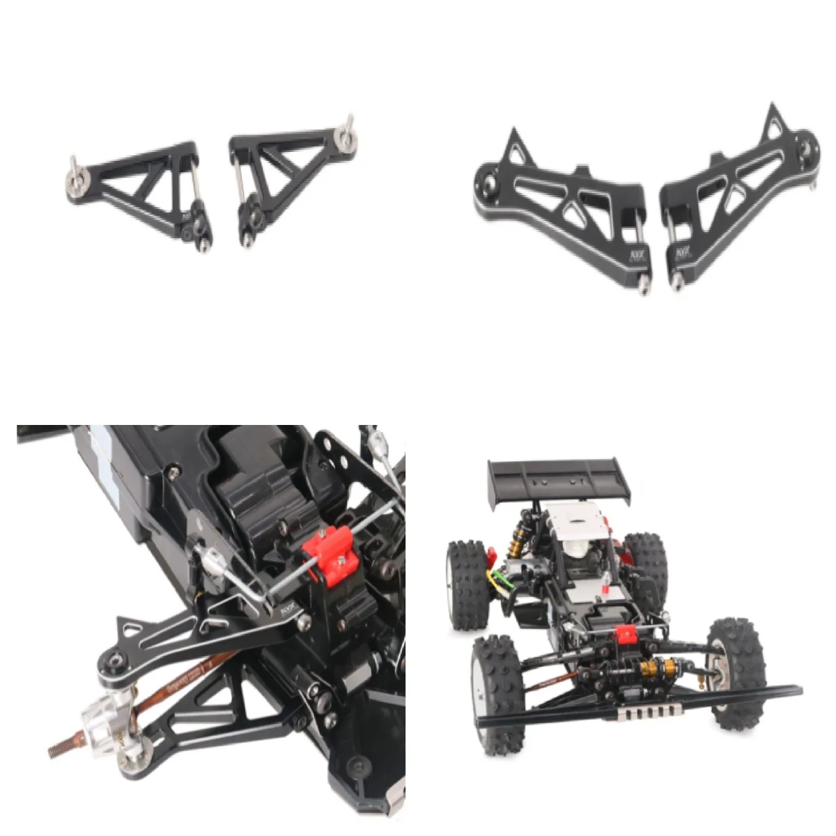 Tamiya 1/10 Hotshot II 2024 Edition 58737 Aluminum Alloy Front Upper and Lower Rocker Arms