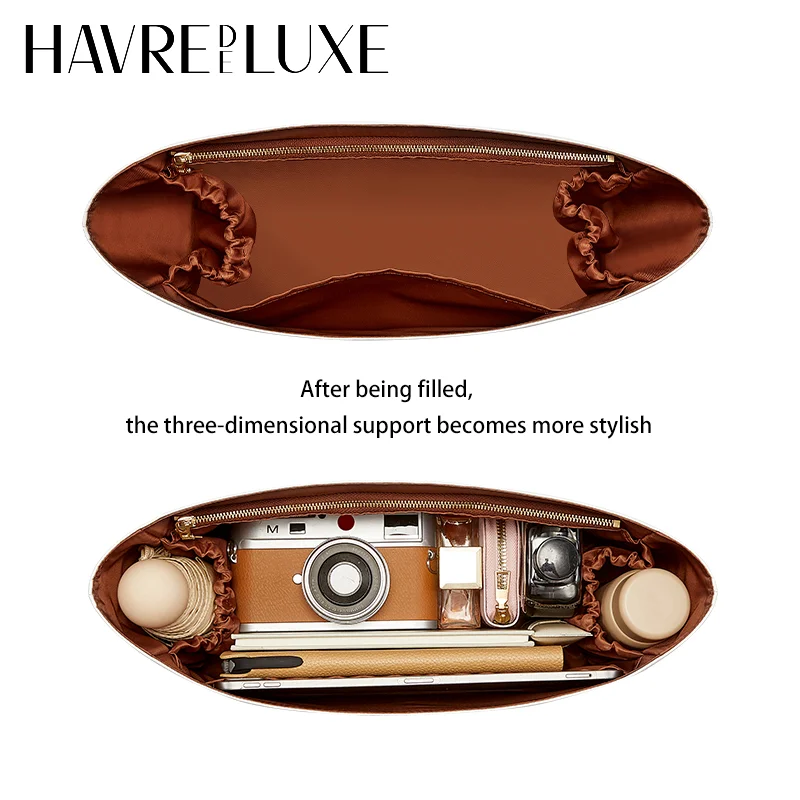 Inserto per organizer per borse per shopper morbido, impermeabile, alla moda, durevole, supporto per riporre gli accessori per borse per la modifica interna