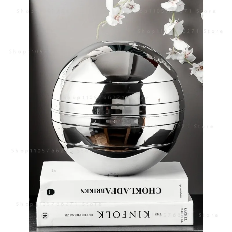 304 Stainless Steel Sphere Bowl Set 7 Pcs Artistic Tableware Set Heat Resistant with Glossy Finish Tableware Collection