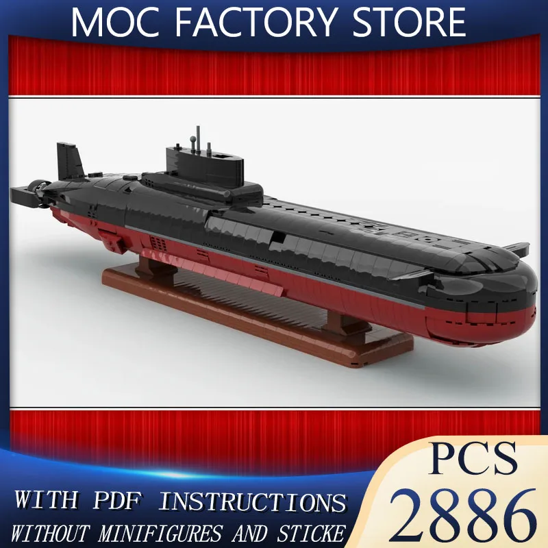 

Exquisite New Product MOC Building Block Model Strategic Nuclear Submarine Technology Modular Children's Toy Gift DIY Assembly