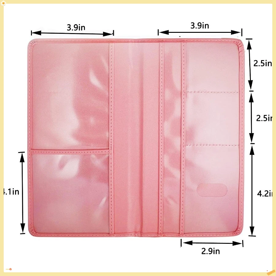 حامل بطاقة تسجيل السيارة والتأمين - صندوق قفازات السيارة الجلدية، منظم حافظة المحفظة الورقية لوثائق السيارات #3