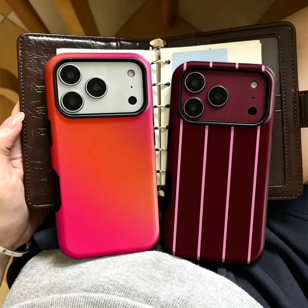 Bright Fade luxury Phone Case for Samsung Galaxy S20 S22 S23 S24 S25 S26 FE Plus Ultra Edge 4G 5G Double-layer Back Cover
