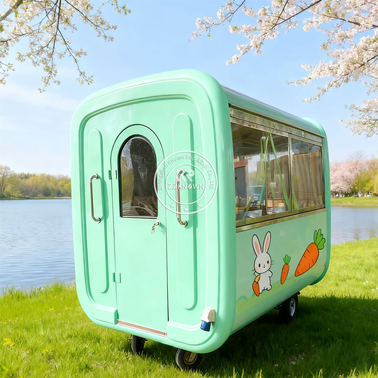 

BBQ Burger Food Truck Pizza Burger Van Catering Trailer Custom Hot Dog Concession Trailers Remorque Foodtruck For Sale